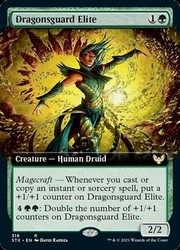 Dragonsguard Elite (Extended Art) 316 Strixhaven: School of Mages MTG