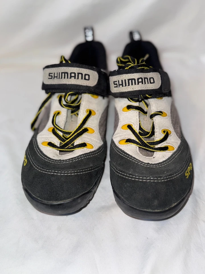 Zapatos de ciclismo Shimano SPD SH-MO37W Mountain 7 Us de cuero beige de 2 pernos para hombre Foto 2 de 4