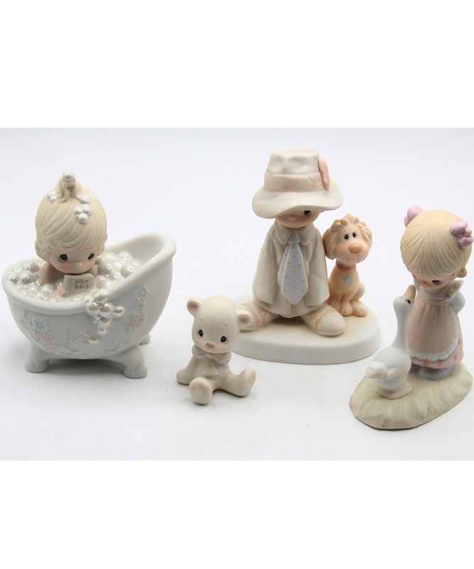Precious Moments Lot of 4 Figurine Vintage Collectible