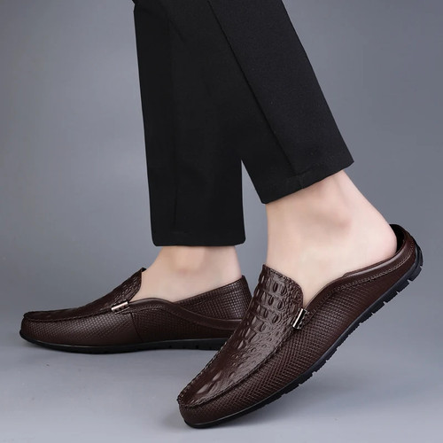  Herren Echtleder Vielseitig Business Freizeit Schuhe Weiche Sohle Flache Halbschuhe - Bild 22 von 26