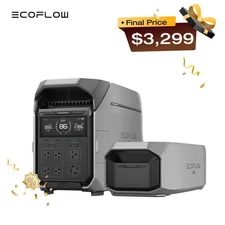 EcoFlow DELTA Pro 3 8000Wh Portable Power Station with Extra Battery for Home