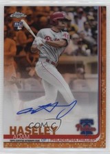 2019 Topps Chrome Update Target Orange Refractor /25 Adam Haseley Auto 0y0n