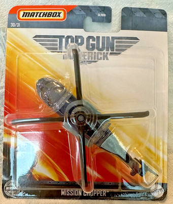 MATCHBOX - SKY BUSTERS #30/31 - TOP GUN MAVERICK - MISSION CHOPPER - BLACK- RARE