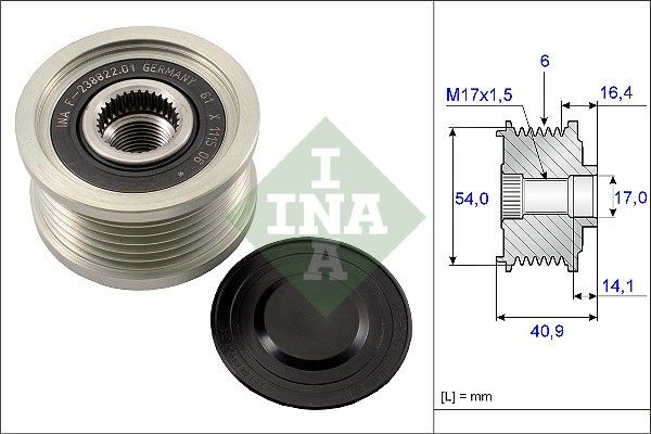INA Generatorfreilauf FüR Fiat Bravo Ii,Croma,Doblo/Kombi,Doblo,Ducato,Grande-image