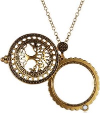 10X Portable Vintage Magnifying Glass Pendant Monocle for The Tree of Life