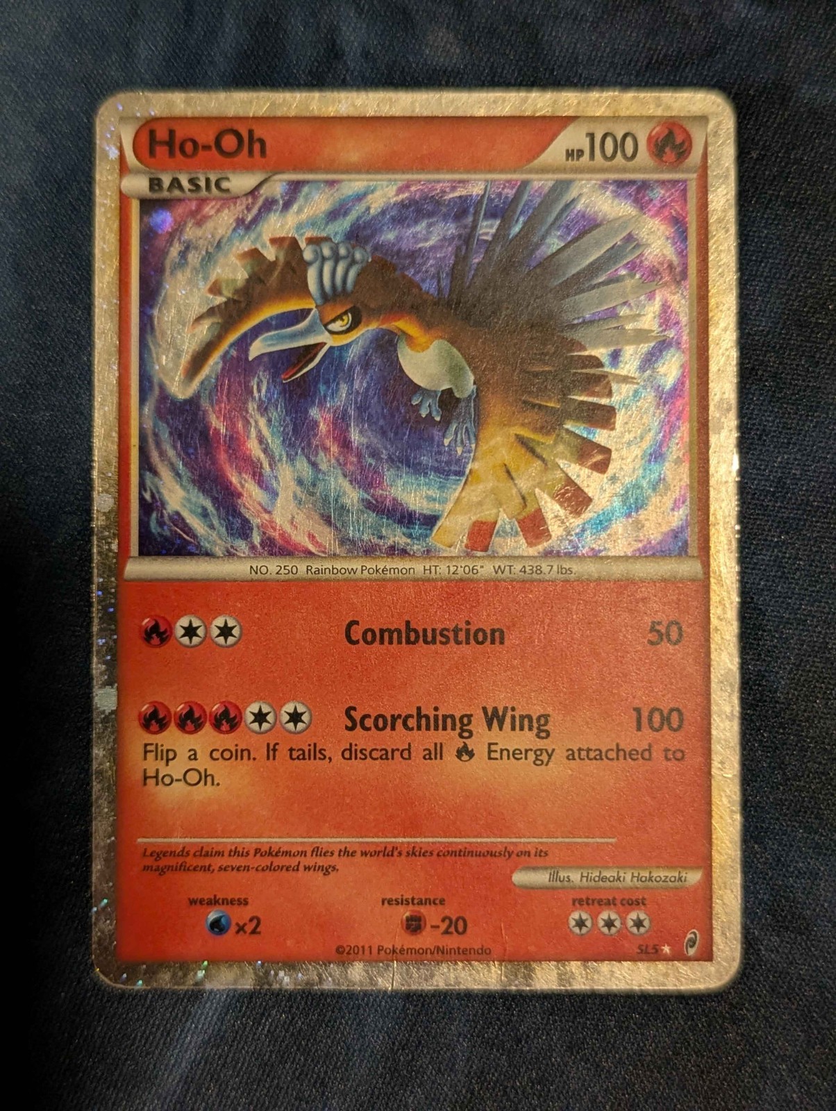 Ho-Oh (Shiny) Shiny Holo Rare Call of Legends CL Fire Holo SL5 HP/DMG