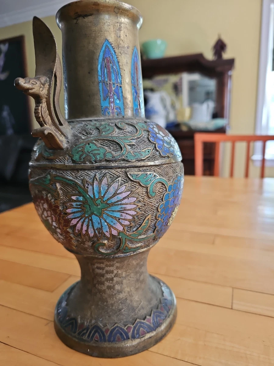 青铜日本花瓶1900-1940 | eBay