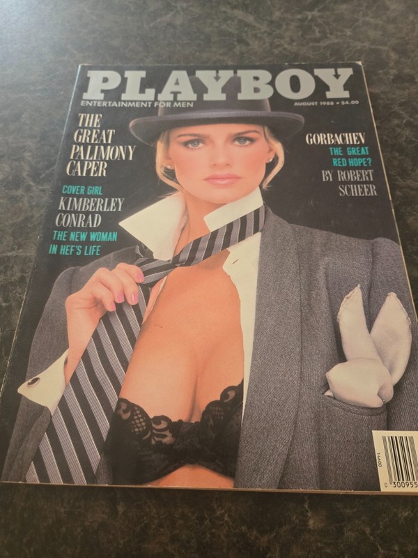 August 1988 Playboy Magazine Kimberley Conrad Issue