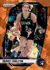 2024 Panini Prizm WNBA #138 Bridget Carleton Ice Orange Prizms