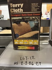 Terry Cloth Back Seat Cover Blue Universal Waterproof 1 Piece Back Seat Vintage