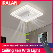 Ceiling Fan with Light and Remote Control 3000K-6500K Dimmable Bladeless LED Fan