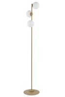 Stehlampe Wohnzimmer Gold Metall Glas Kugel 160 Cm Hoch G9 Moderne Leuchte