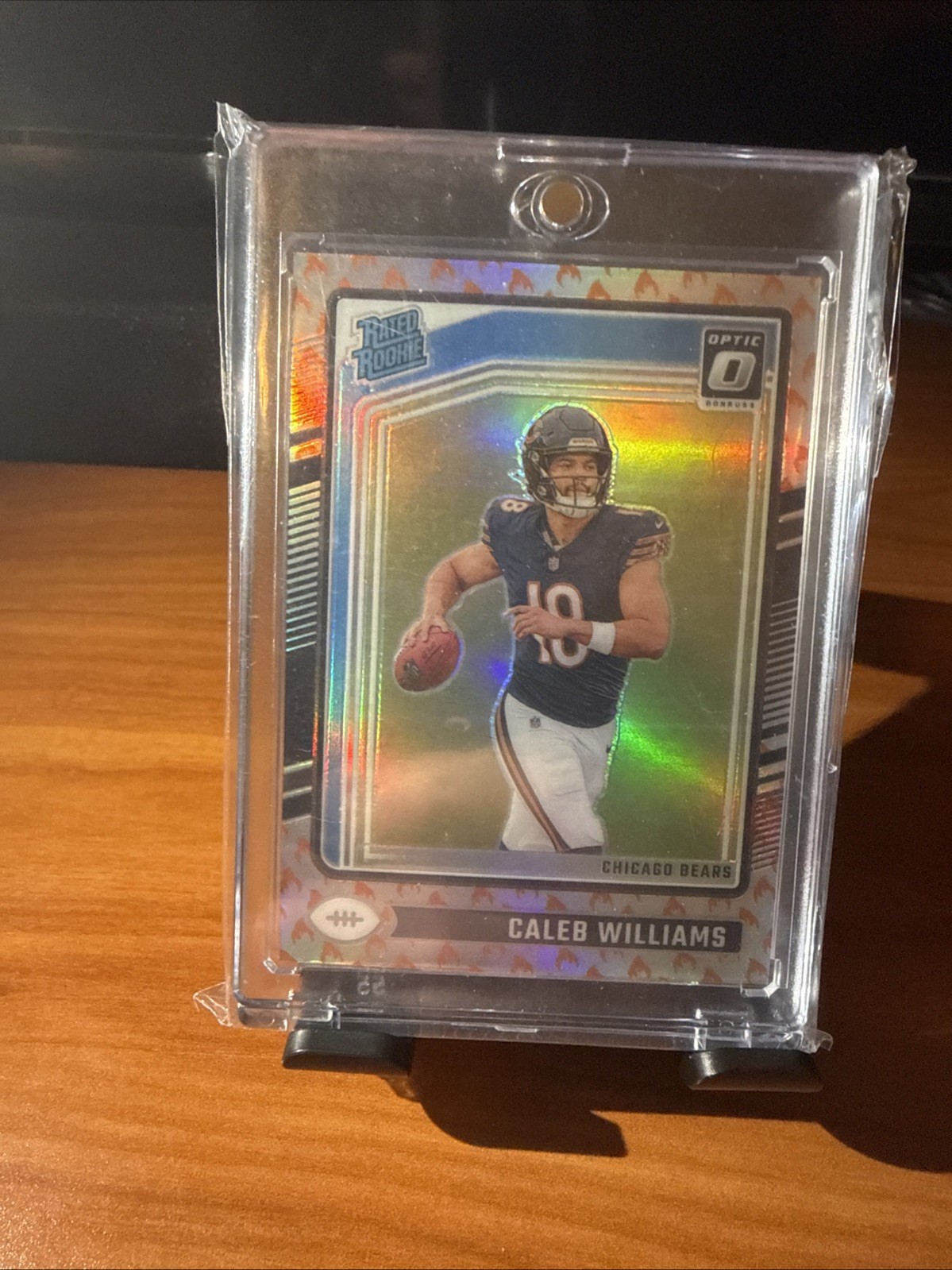 2024 Panini Donruss Optic - Rated Rookie Caleb Williams #201 Fire Prizm (RC)