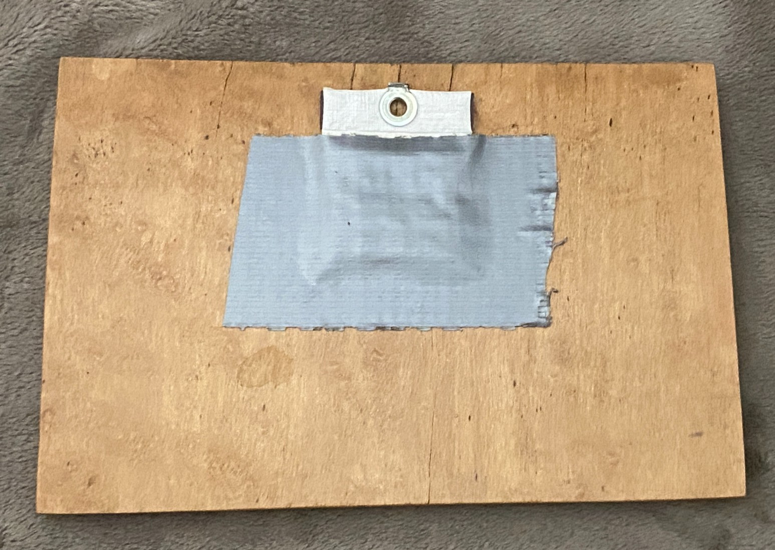 Vtg Wood Inlay Marquetry Picture 6.55" x  4.25" Farmhouse Tree Signed dated 1960