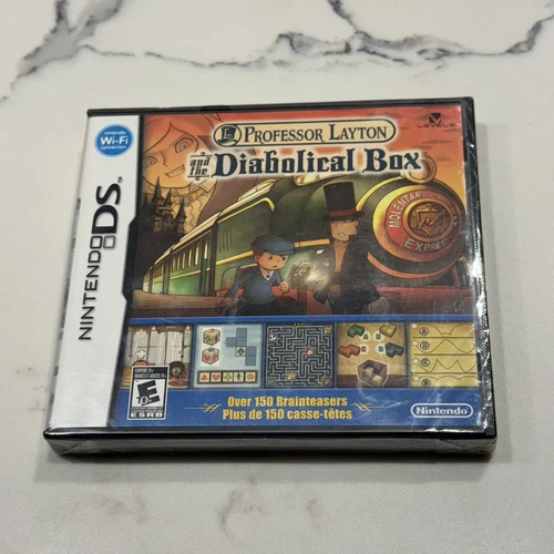Professor Layton and the Diabolical Box (DS, 2009) Brand New Factory SEALED