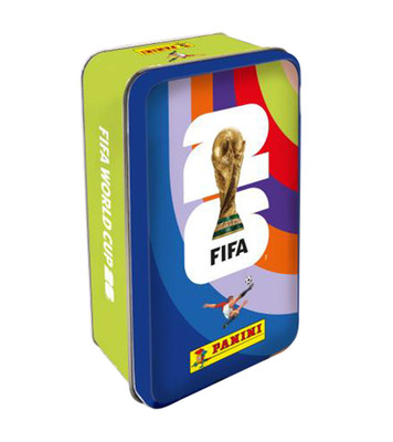 PANINI Classic Tin, Sammlerbox mit 16 Tüten, FIFA WM 2026 Sticker