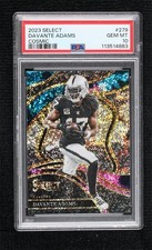 2023 Panini Select Club Level Cosmic Prizm Davante Adams #279 PSA 10 GEM MT 14t3