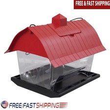 Wild Bird Feeder Hopper Style 4.5lb Capacity Easy Fill Durable Weather Resistant