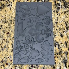 IOD  Fleur de Lis  Silicone Mould Iron Orchid Designs - Pre-owned