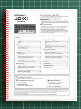 Roland JD-Xi   4 in 1 Owners Manual User Inst...