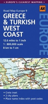 Road Map Greece & Turkish West Coast ..., AA Publishing