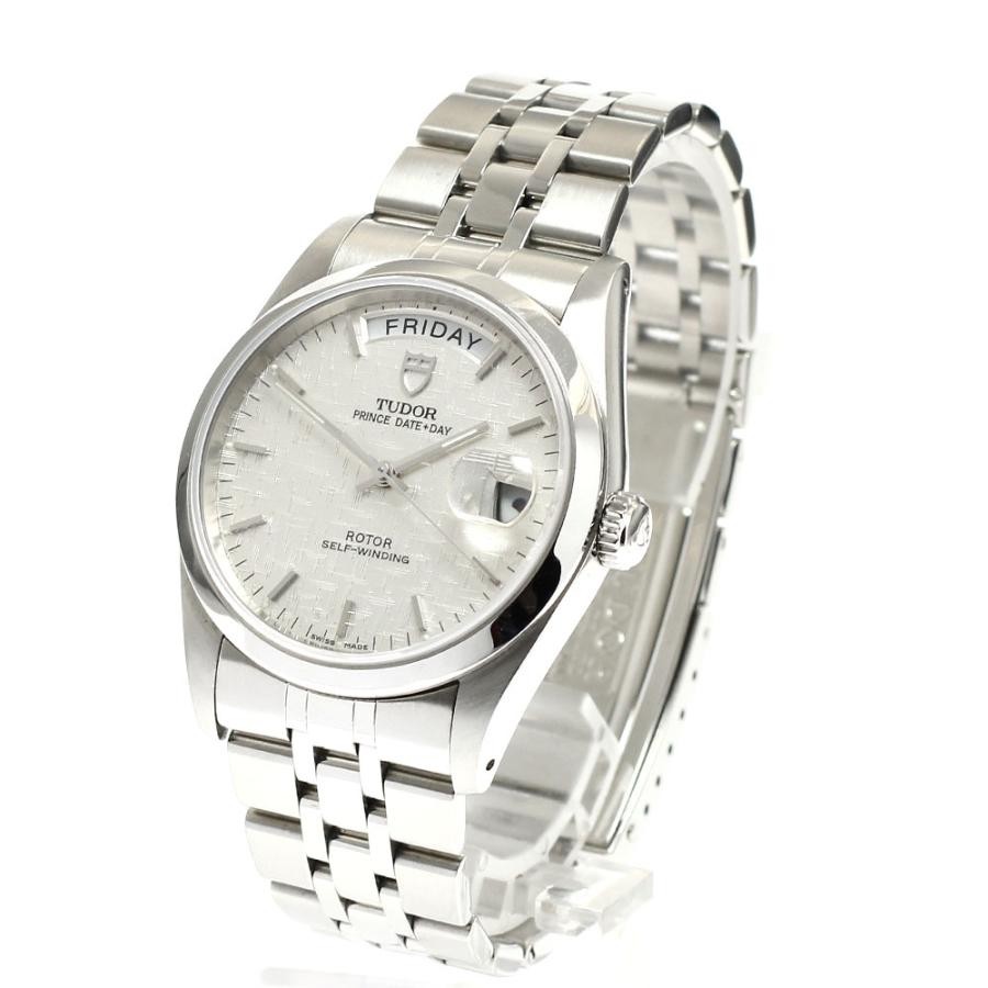 TUDOR PRINCE DATE-DATE 76200 36mm SS Silver Dial Automatic #C242