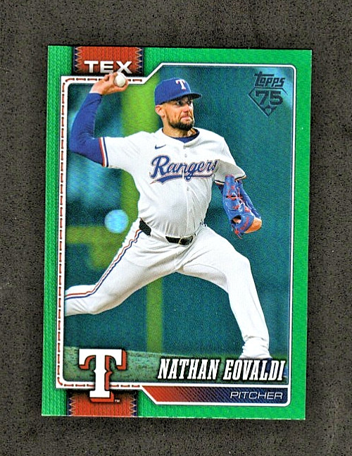 2026 Topps - Nathan Eovaldi #355 Green Foil /99 - Texas Rangers