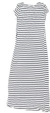 New Look Maternity Navy White Striped Midi T-Shirt Dress Size 10