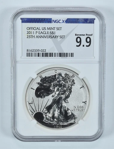 2011-P American SIlver Eagle Set Reverse Proof 9.9 NGC X NGCX *8992