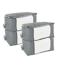 4X Aufbewahrungstaschen 90L Organizer Box Faltbar FüR Kleidung Kissen Decken