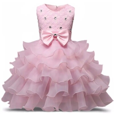 Baby Girls Dress Outfit Set 9 Months To 8 Years Kids Summer Wedding Party