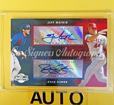 JEFF MATHIS / RYAN GARKO  2006 DUAL SIGNATURES Topps #CS38  Angels / Indians