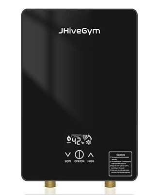 JHiveGym Tankless Water Heater 4500W White 110V Portable