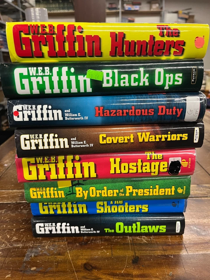 PRESIDENTIAL AGENT All Hardcover 1-9 Complete Series Set W.E.B. Griffin VG Foto 3 de 3