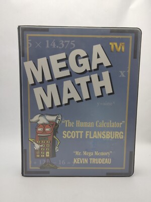Mega Math The Human Calculator Scott Flansburg Kevin Trudeau Cassettes VHS