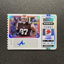 2022 Contenders PERRION WINFREY #202 Rookie Ticket AUTO 14/97 VARIATION DIE-CUT