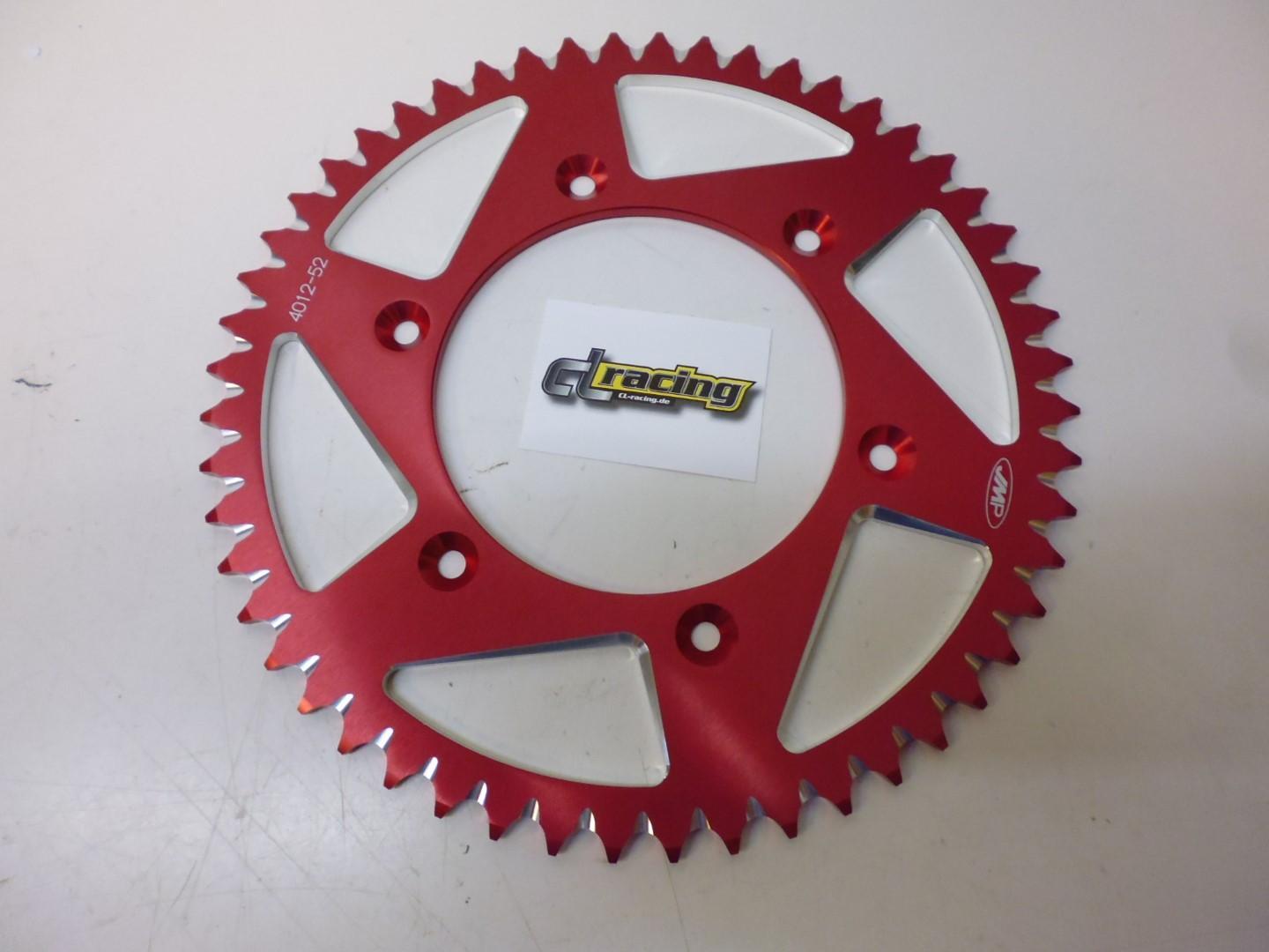 Sprocket 52 Teeth Fits Honda Cr 125 Cr 250 R 89-07 Crf 450 Red