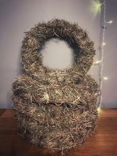 5 x 12"/30cm Hay (not straw) wreath base wire ring craft fresh Autumn Christmas