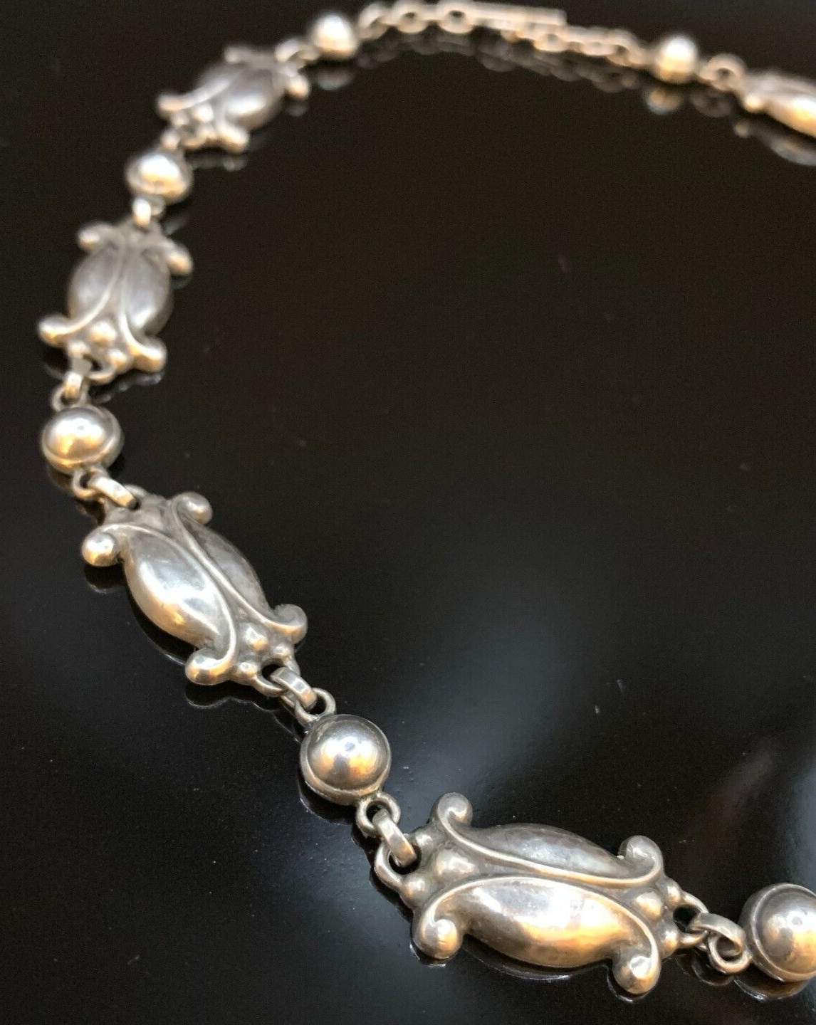 Georg Jensen Moonlight Blossom No 15 Necklace 925 Sterling Vintage Denmark J626