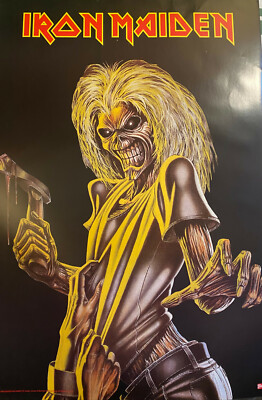IRON MAIDEN KILLERS VINTAGE ORIGINAL MUSIC POSTER new | eBay
