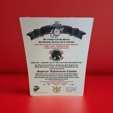 U.S.M.C. / HMH-462 ESCADRON D'HÉLICOPTÈRES LOURDS 462 - CITATION RÉALISATION SUPÉRIEURE