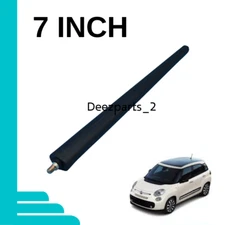 7" Short Black Replacement Antenna Mast AM/FM For Fiat 500L 2014-2020