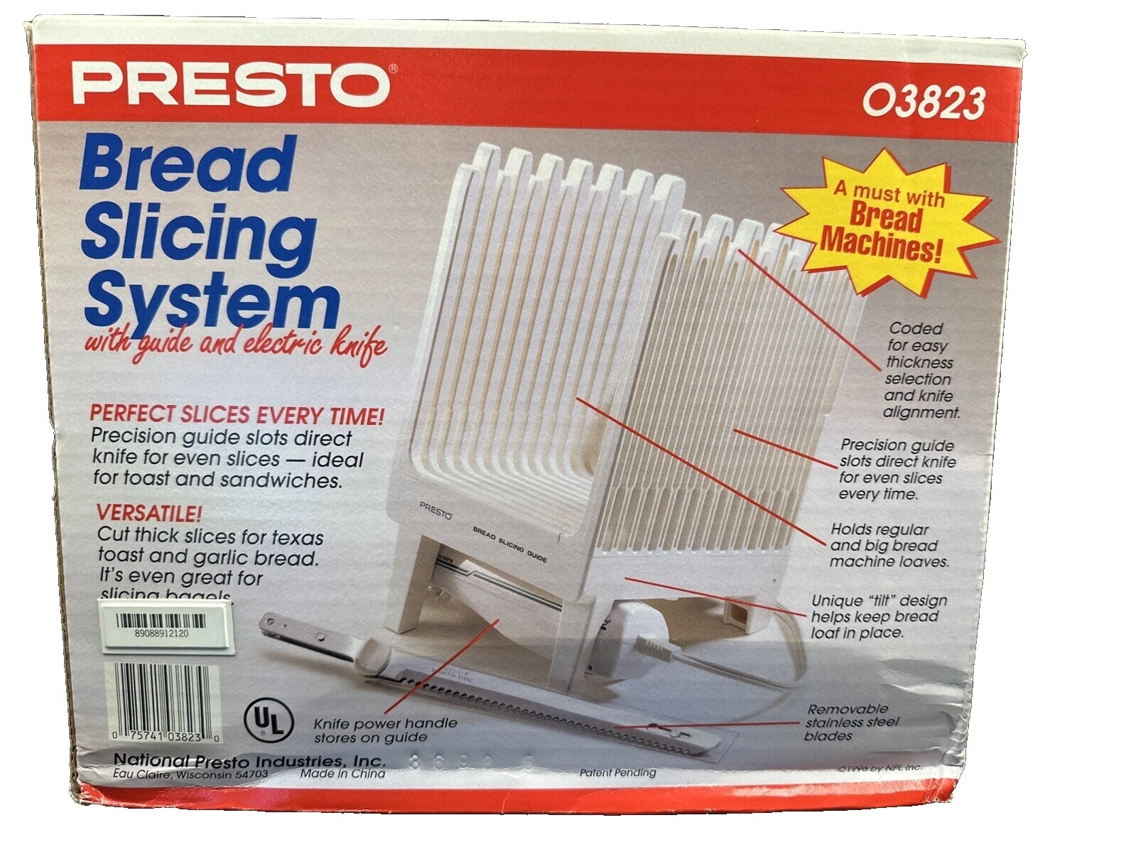 Cocina eléctrica de plástico Presto Rebanadores y Cuchillos