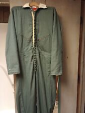 Vtg Green Walls Blizzard Pruf Men's L Tall 42 - 44 Insulated Coveralls USA