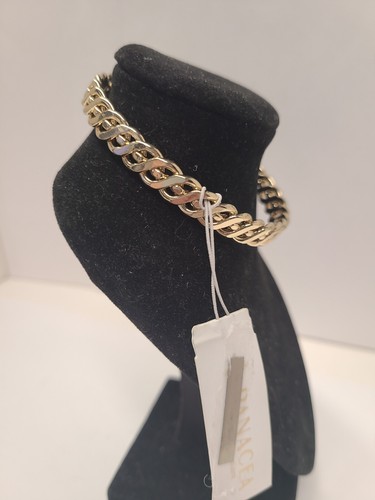 Panacea Gold Tone Woven Cuff Bracelet