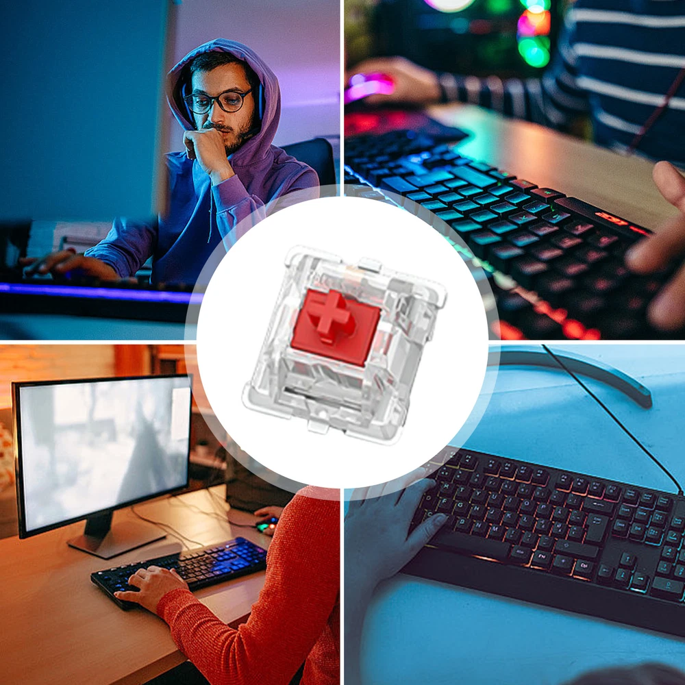 30Pcs Mechanical Keyboard Replacement Switches for DIY Keyboard Customization and Key Switch Axis Upgrade