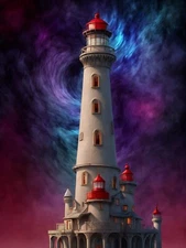 8 x 10 inch Collectible Lighthouse Art Print   01-1744778697