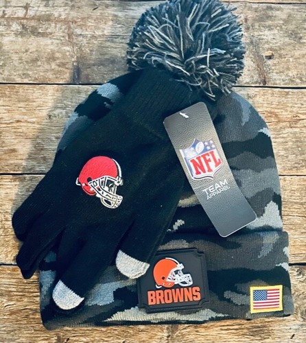 NFL Cleveland Browns Camo Pom Beanie 