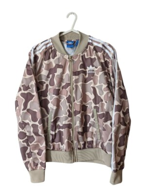 Adidas Originals Jacket Womens Size 10 M CV7116 Camouflage Track Jacket  UK