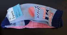 Stride Rite 2pk Hello Hanna Knee High pink  blue Socks,baby girl shoe size 3-7